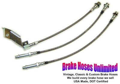 Bremsschlauch-Set Edelstahl Mercury Cougar 1967 - Vorne Scheibenbremse
