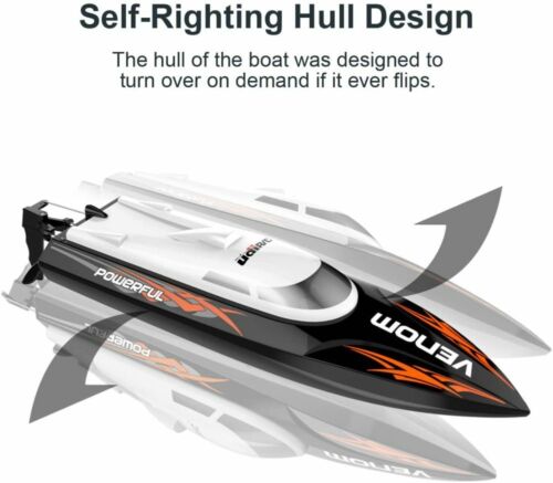 Udirc RC Boat Electric Remote Control High Speed 25km/h RC Racing Boat Toy Gifts - Picture 5 of 13