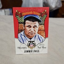 Jimmie Foxx 2014 Panini Hall Of Fame Baseball Red Diamond Kings Card #23 #d /75