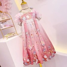 Chinese Hanfu Dress Girls Costume Carnival Flower Fairy Cosplay Costume Dance