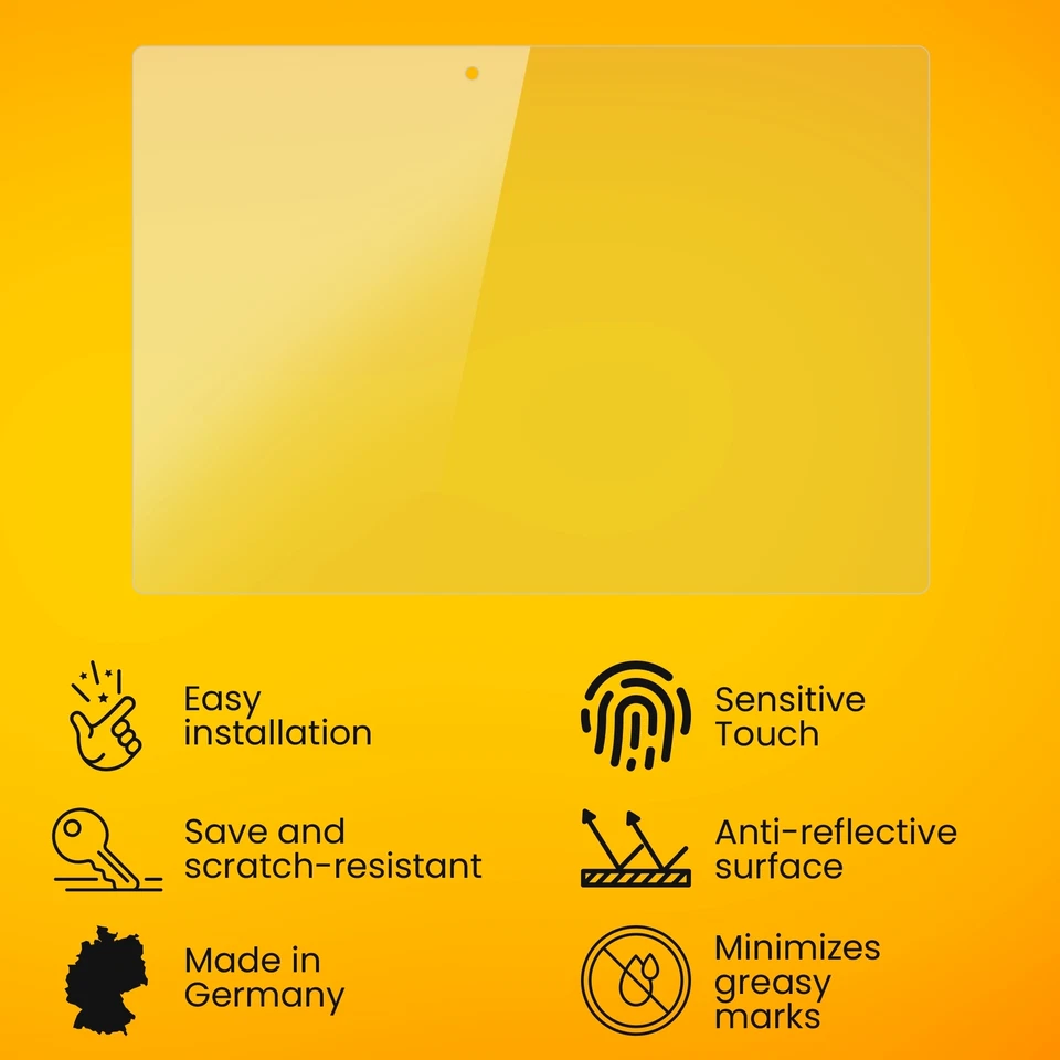 2x Screen Protection Film for Lenovo Tab 2 A10-30 / A10-70 matt&shockproof - Image 3 of 4