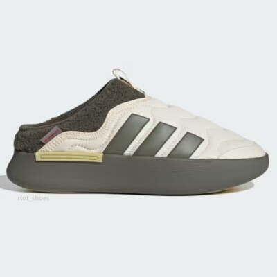 Adidas Adipuff Mule Wonder White/Olive - JR0062 Expeditedship | eBay