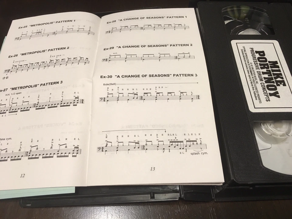 Mike Portnoy Progressive Drum Set Concepts Instruction VHS With Booklet - Image 4 of 4