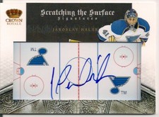2010-11 Crown Royale Scratching the Surface Signatures #45 Jaroslav Halak /100 #