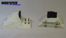LIONEL FASTRACK O GAUGE EARTHEN BUMPERS PAIR train track end 3 rail 6-12059 NEW