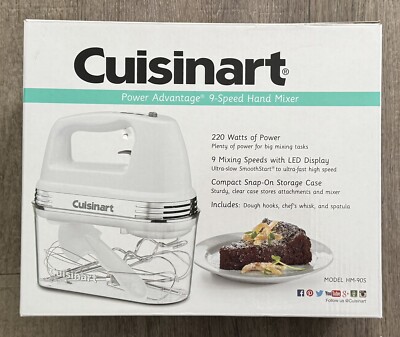 Cuisinart HM-90BCS Power Advantage Plus 9-Speed Handheld Mixer with Storage Case