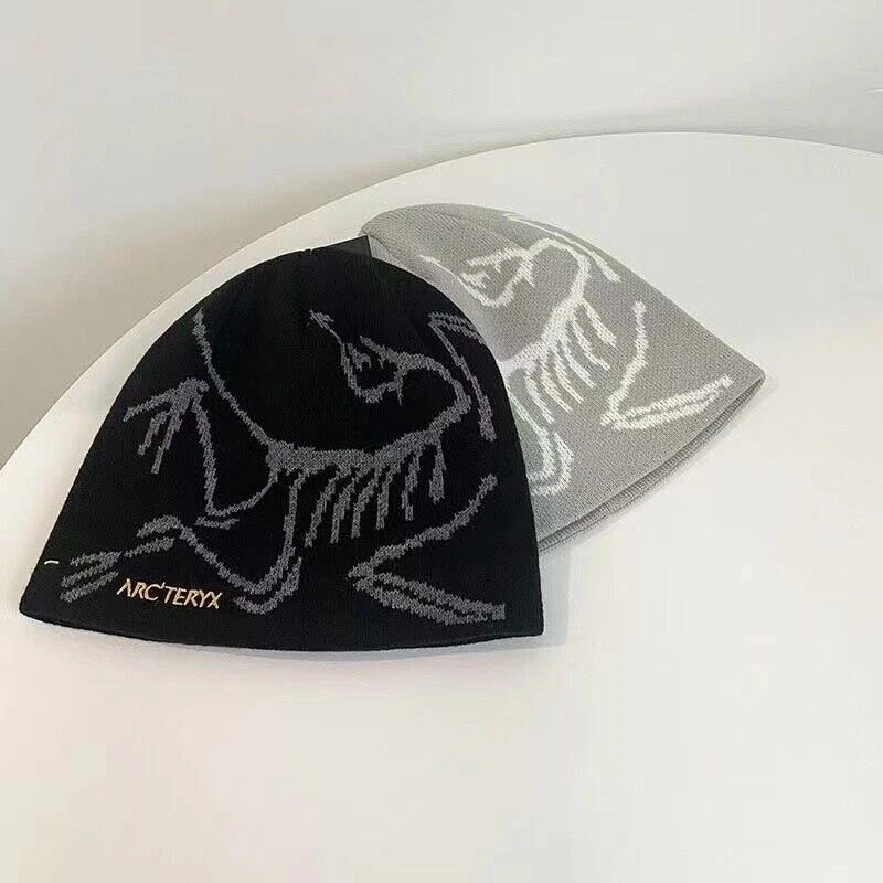 New Arcteryx Bird Head Black Toque Beanie Orca Black Merino