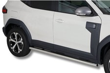 Schwellerrohre ohne Tritt für Dacia Duster 3 2024- Edelstahl poliert Ø63mm TÜV