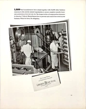 Liberty Mutual Insurance Co Food Producers Compensation 1941 Vintage Print Ad