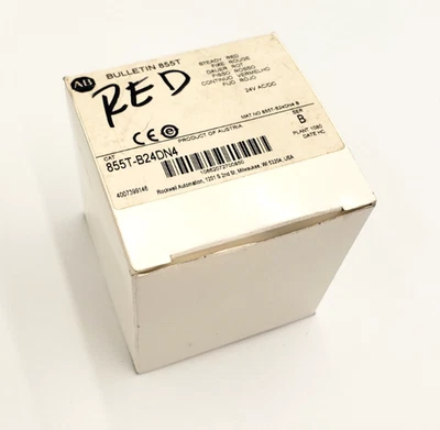 New Allen-Bradley 855T-B24DN4 Ser. B Red Stack Light - 60 Day Warranty - Image 1 of 4