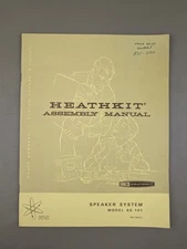 Heathkit Speaker System Model AS-101 Assembly Manual D-1509