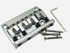 Chrome L saddle Style High Mass Bass Bridge 4 String