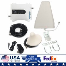 900/1800/2100MHz Cell Phone Signal Booster GSM 3G 4G LTE Amplifier Kit Band New