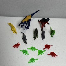 Dinosaur Toy Lot Play Toys Mini Figures 2002 Stegosaurus And More