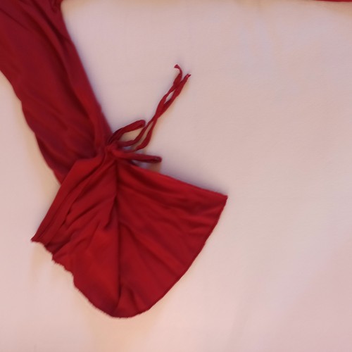 Damen Tunika Kleid C158T Größe 40,42,M Farbe Rot, Carmen Ausschnitt Italy - Bild 11 von 11