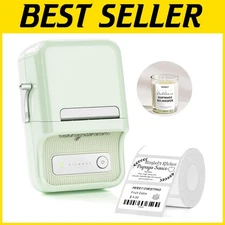 Mint Green Bluetooth Label Printer - Ideal for Gifting