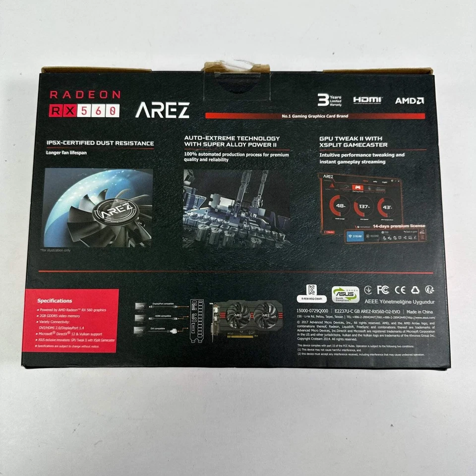 ASUS Arez Radeon RX 560 2GB GDDR5 Graphics Card - Image 3 of 4