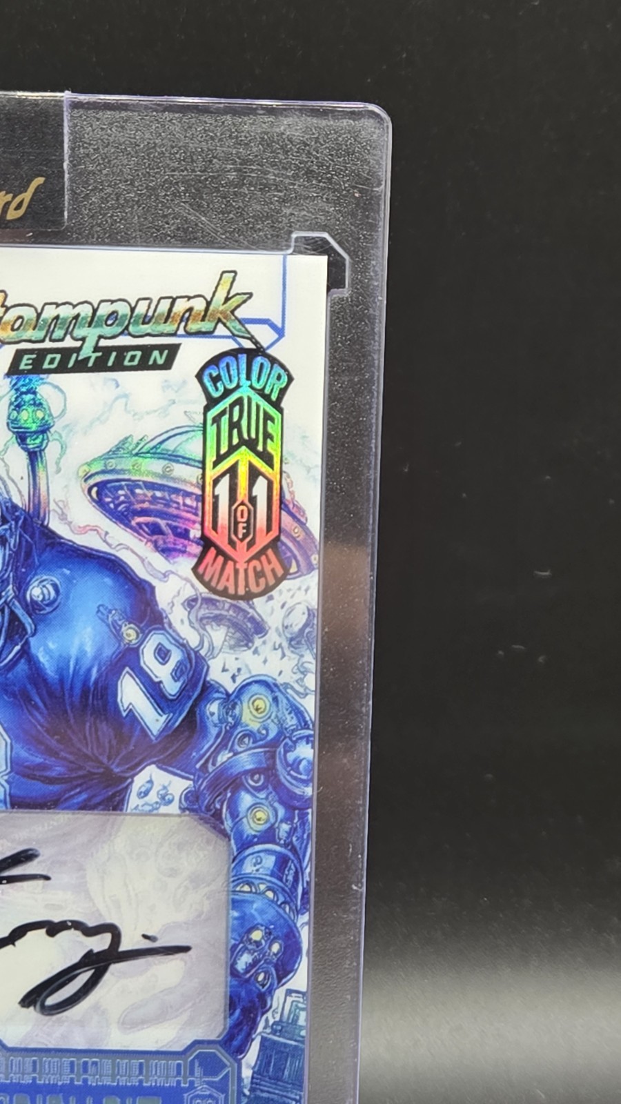 Wild Card Fantasy Football Atompunk 2026 Peyton Manning ColorMatch True 1/1 Auto view 3