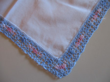 Taschentuch blau-rosa unh&auml;kelter Rand (3)