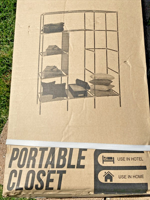 Wardrobe Closet Kit by Oxgord, complete. Build It Yourself! 69'' Tall, 51'' Wide.