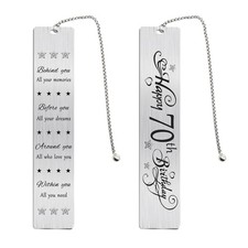 Happy 70th Birthday Gifts for Women Men 70 Year Old Birthday Bookmark Gift fo...