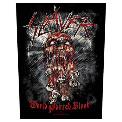 Slayer Backpatch Rückenaufnäher · World Painted Blood (29cm x 34cm)
