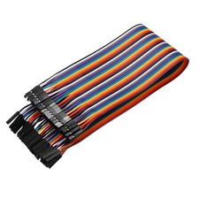 Female to Female 40Pin Breadboard Jumper Wire 2.54mm Pitch Cable 30cm 1 Pcs