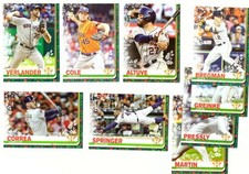 2019 Topps Walmart Holiday - HOUSTON ASTROS Team set 