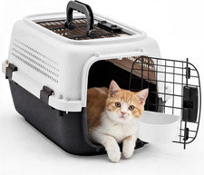 23" Hard-Sided Pet Carrier for Small Dogs Cats, Airline Approved Travel Crate