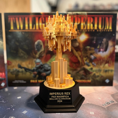   Twilight Imperium 4th Edition TK & Thunder's Edge Trophy Can be Personalized! 