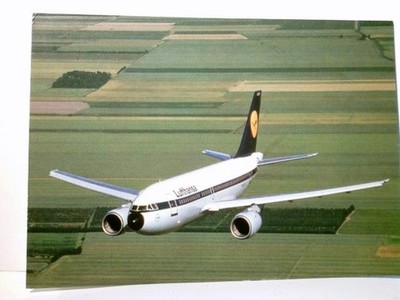 Flugzeuge. Lufthansa Airbus A 310. Alte Ansichtskarte / Postkarte farbig, ungel.