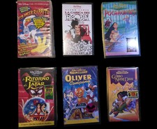 6 Vhs Videocassette originali sigillate Walt Disney 