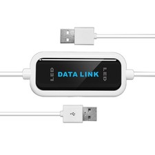 PC to PC Data Transfer Cable Easy Sync Link USB 2.0 for Windows 7 8 10 11