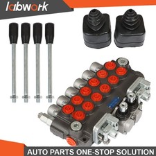 Labwork Hydraulic Backhoe Directional Control Valve w/ 2 Joystick 6 Spool 11GPM