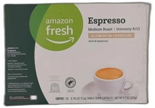 *2025-7-31* Amazon Fresh Espresso Medium Roast Aluminum Capsules, Compatible