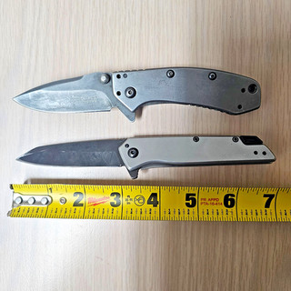 Lot of 2 Kershaw Cryo Hinderer 1555TI and Misdirect 1365 Assisted Pocket Knives