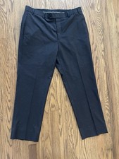 Brooks Brothers Madison Fit Dress Pants 36x28 Black Wool Blend Trousers Cuffed