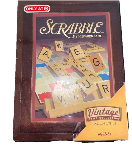 Hasbro Parker Brothers Vintage Game Collection: Wooden Book Box Scrabble NEW