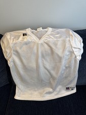 Russell Athletic White Mesh Football Practice Jersey Men s Medium worn once