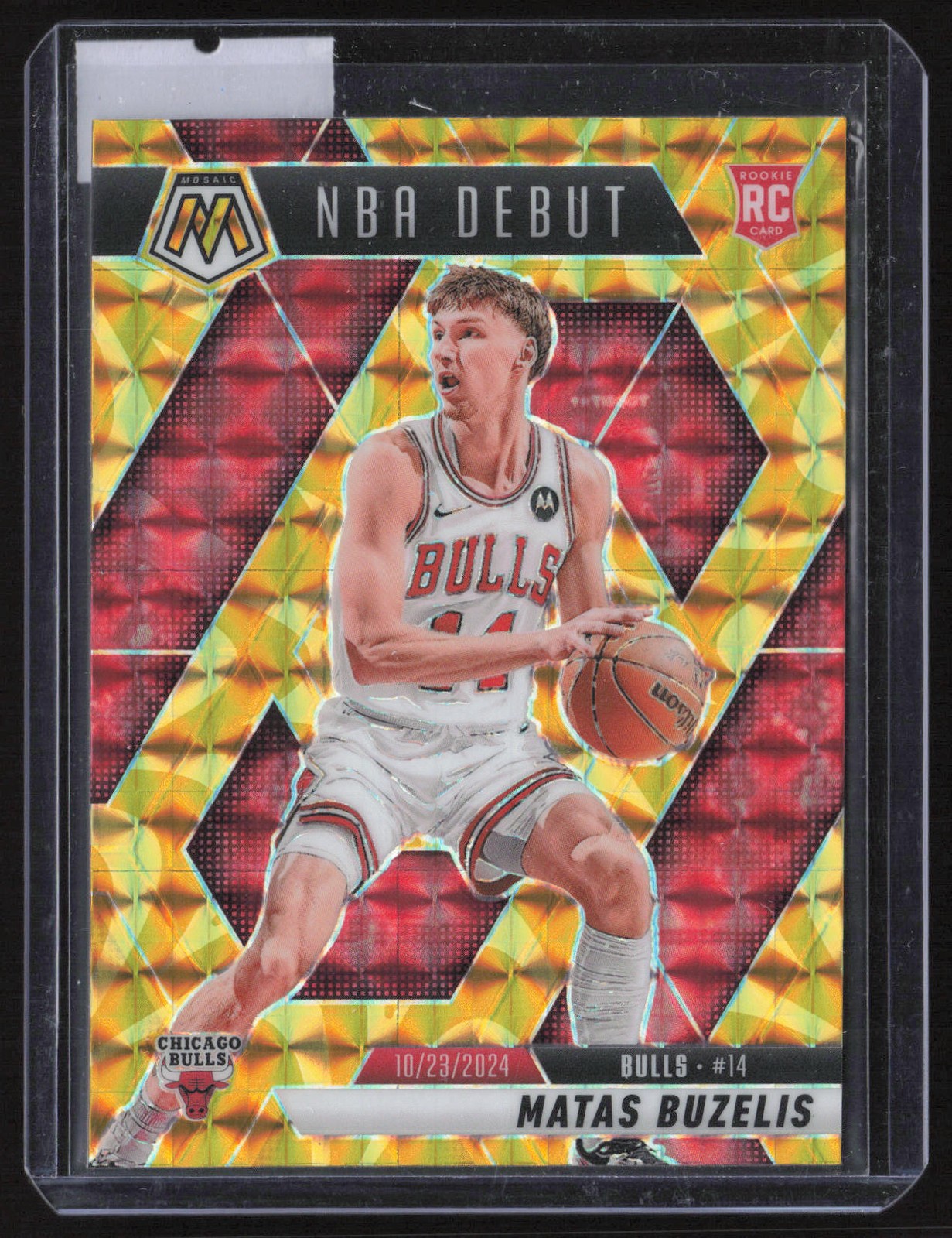 Matas Buzelis 2024-25 Panini Mosaic Reactive Yellow Mosaic #257