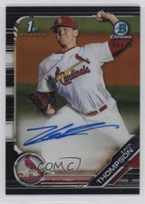 2019 Bowman Draft Chrome Pick Black Refractor /75 Zack Thompson #CDA-ZT Auto 0t2
