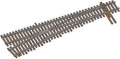 Walthers-Track Code 100 Nickel-Silver DCC Friendly #6 Turnouts - Left Hand