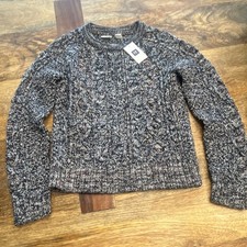 Gap Cable Knit Pullover Sweater Multicolor Crew Neck - Little Girls Size 8