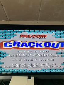 Crackout Nintendo NES Game Cart UK Edition very good condition. 