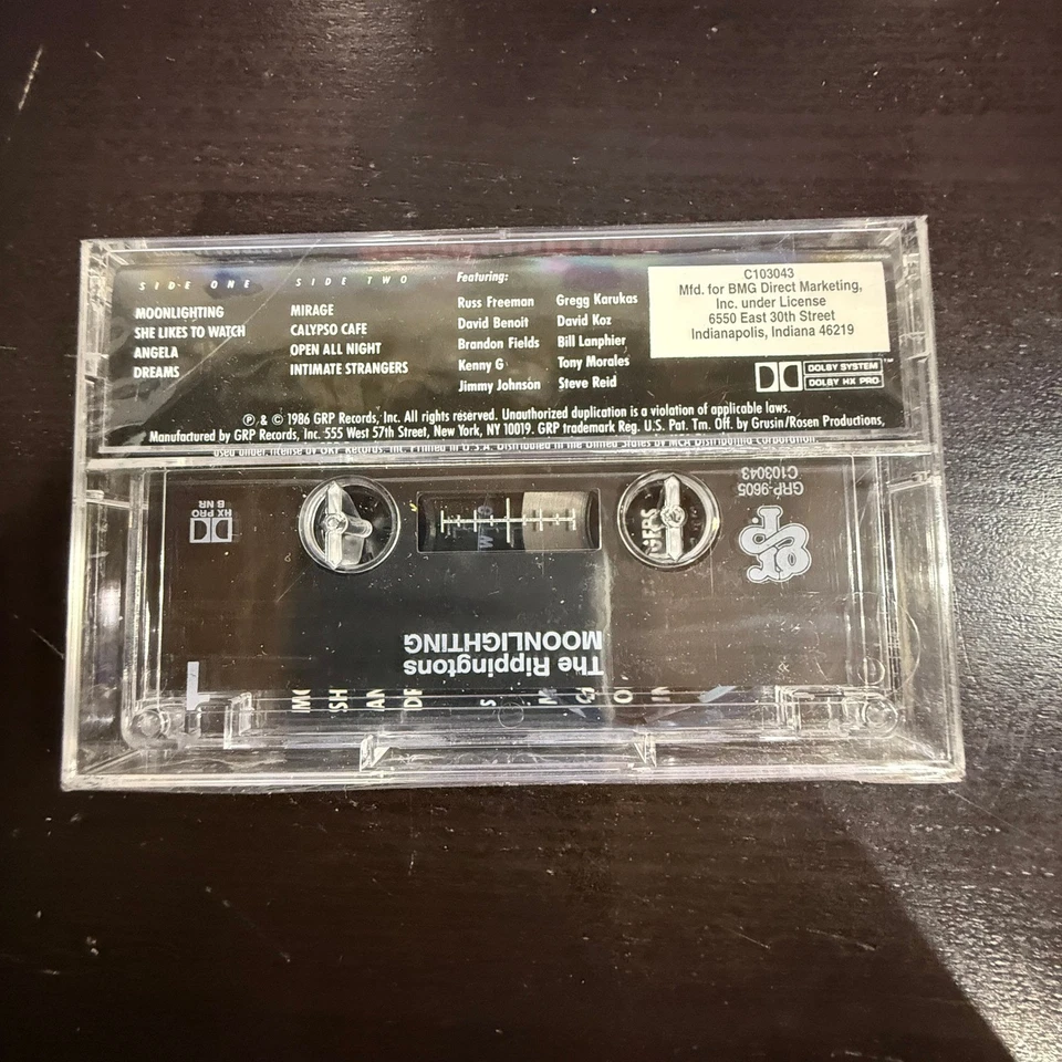 The Rippingtons Moonlighting Cassette Tape Smooth Jazz GRP Records Vintage Music - Image 3 of 4