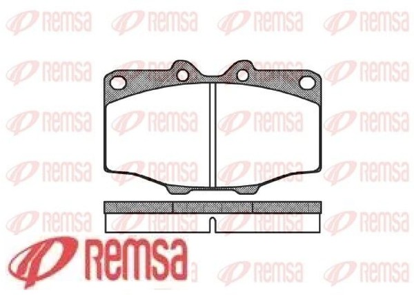 Remsa 0132.00 Bremsbelagsatz FüR Scheibenbremse Bremsbelagsatz-image