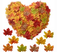 KüNstliche AhornbläTter Herbstdeko Hochzeit Party 400 StüCk 8 Farben 8X6,5 Cm