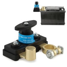 12V/24V Battery Disconnect Switch for Car/Truck/RV, Heavy Duty Pure Black