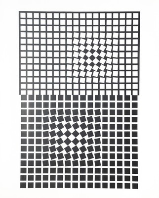 Vasarely CORPUSCULAIRES Original Heliogravur Editions du Griffon Neuchatel 1973