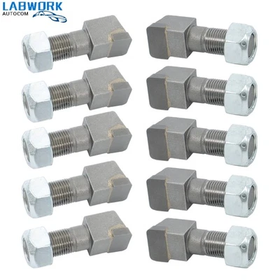 LABWORKAUTO 10X Threaded Stump Grinder Teeth 2-1/2" For Bradco Shaver Ashland Baumalight